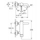 Badkraan Grohe Essence New met omstel met koppelingen 15cm chroom 1294992