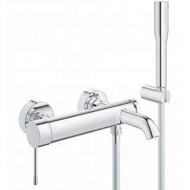 Badkraan Grohe Essence New met omstel met koppelingen met douchegarnituur chroom 1294991