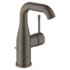 Grohe Essence New wastafelkraan M-size met hoge draaibare uitloop met waste geborsteld hard graphite A1587915G