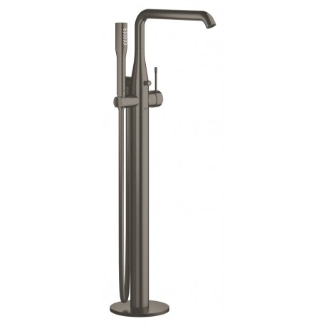 Grohe Essence New afbouwdeel vrijstaande badkraan met draaibare uitloop met handdouche en doucheslang hard graphite 1586850