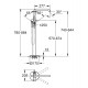 Grohe Essence New afbouwdeel vrijstaande badkraan met draaibare uitloop met handdouche en doucheslang hard graphite 23491A01