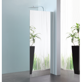 Inloopdouche 100x200 cm Walk In Sanitrend spiegelglas 8 mm met stabilisatiestang 1237842.1211222