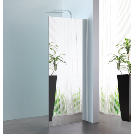Inloopdouche 100x200 cm Walk In Sanitrend spiegelglas 8 mm met stabilisatiestang 1237842.1211222