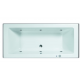 Systeembad 180x80 cm Sanitrend inbouwbad injectie water pw6 wit 2.47610.2