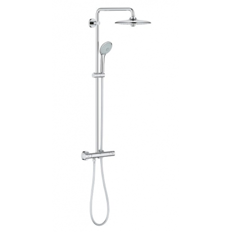 Grohe Euphoria douchesysteem m. douchekraan thermostatisch m. Euphoria hoofdd 26 cm m. massage handd. rond chroom 1749193