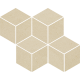 Mozaiek Rockstone Beige Mix 20,4x23,8 cm