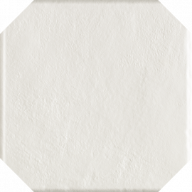 Vloertegels Modern Bianco structuur Octagon mat 19,8x19,8 cm