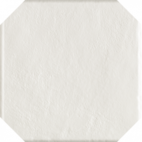Vloertegels Modern Bianco structuur Octagon mat 19,8x19,8 cm