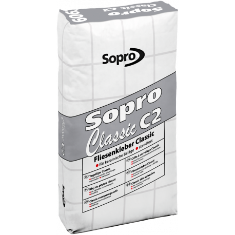 Tegellijm Sopro Classic C2 - FC 606, zak 25 kg