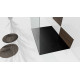 Douchebak 100x80x3 cm zwart mat massief rechthoek Mori