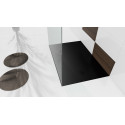 Douchebak 120x80x3 cm zwart mat massief rechthoek Mori