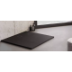 Douchebak 90x90x3 cm zwart mat massief vierkant Mori