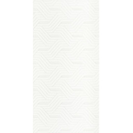 Wandtegels Synergy Bianco inserto 30x60 cm glans