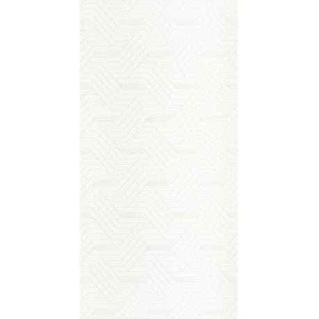 Wandtegels Synergy Bianco inserto 30x60 cm glans