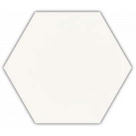 Hexagon Shiny Lines Bianco 20x17 cm mat