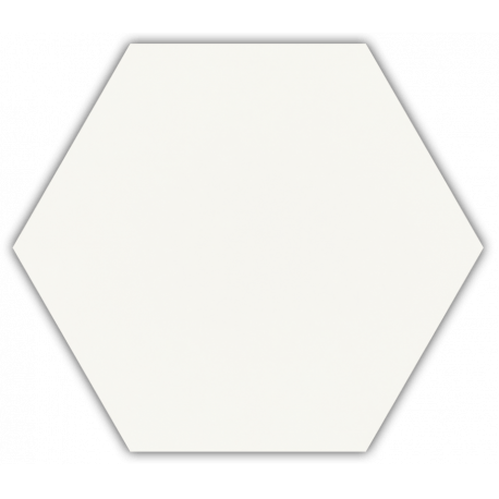 Hexagon Shiny Lines Bianco 20x17 cm mat