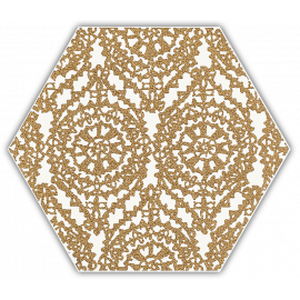 Hexagon Shiny Lines Gold 20x17 cm inserto A