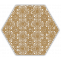 Hexagon Shiny Lines Gold 20x17 cm inserto E