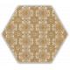 Hexagon Shiny Lines Gold 20x17 cm inserto E
