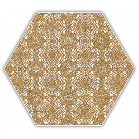 Hexagon Shiny Lines Gold 20x17 cm inserto E