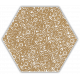 Hexagon Shiny Lines Gold 20x17 cm inserto F