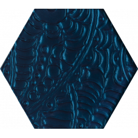 Hexagon Urban Colours Blue Glas 20x17 cm inserto