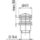 BG Afvoerplug met drukafsluiting click clack 5/4 1.660.254.00.2