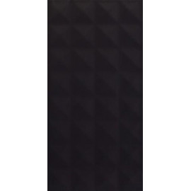Wandtegels 30x60 cm Modul Zwart mat structuur A