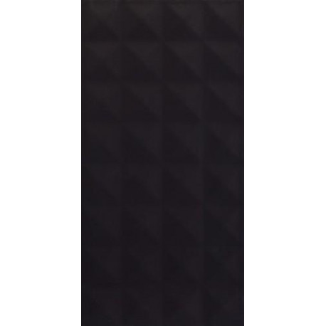 Wandtegels 30x60 cm Modul Zwart mat structuur A