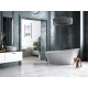 Vrijstaand bad BG-50 GLAM 165x70 cm massief met afvoer click clack chroom