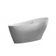 Vrijstaand bad BG-50 GLAM 165x70 cm massief met afvoer click clack chroom