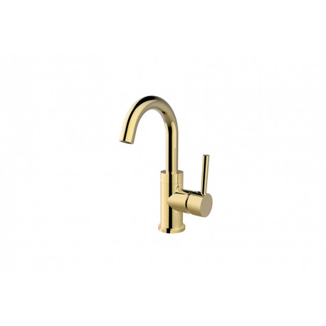 Wastafelkraan hoge uitloop 26 cm gold BG-66