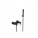 Badkraan BG-201 zwart mat met omstel met koppelingen met douchegarnituur