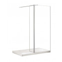 Inloopdouche 100x195 cm met zijwand 30 cm Walk In BG-126 transparant glas 8 mm chroom