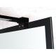 Inloopdouche 90x190 cm Walk In BG-182 zwart mat transparant glas 8 mm