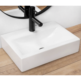 Wastafel Xara 46x33 cm wit keramiek RA