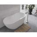 Vrijstaand bad BG-295 wit 150x80 cm met afvoer click clack