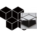 Mozaïek Hexagon Nero Romb 20x24 cm