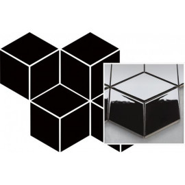 Mozaïek Hexagon Nero Romb 20x24 cm