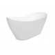 Vrijstaand bad BG-49 wit afm. 170x72 cm met afvoer click clack chroom