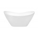 Vrijstaand bad BG-49 wit afm. 170x72 cm met afvoer click clack chroom