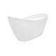 Vrijstaand bad BG-49 wit afm. 170x72 cm met afvoer click clack chroom