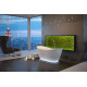 Vrijstaand bad BG-49 wit afm. 170x72 cm met afvoer click clack chroom