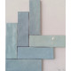 Wandtegels Blauw 6,5x20 cm glans Nolta