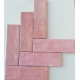 Wandtegels Roze 6,5x20 cm glans Nolta