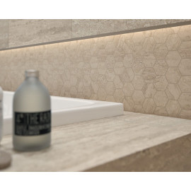 Mozaïek Sunlight Stone Beige Hexagon 22x25,5 cm