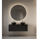 Spiegel LED 80 cm rond Oko dimmer, touch bediening en spiegelverwarming GD