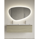Spiegel LED 120x70 cm Trendy met dimmer, touch bediening en spiegelverwarming GD