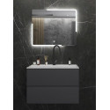 Spiegel LED 60x70 cm Melite met touch bediening en spiegelverwarming GD