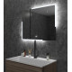 Spiegel LED 100x70 cm Melite met touch bediening en spiegelverwarming GD